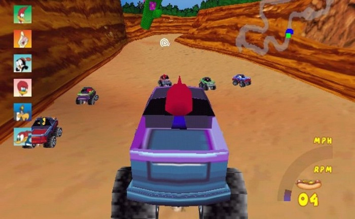 Скриншот из игры Woody Woodpecker Racing