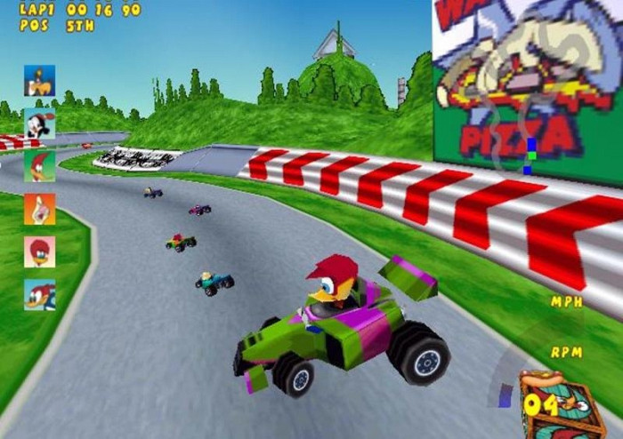 Скриншот из игры Woody Woodpecker Racing