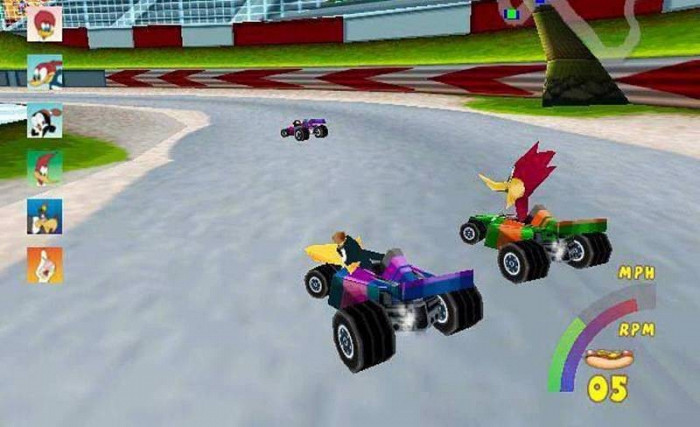 Скриншот из игры Woody Woodpecker Racing