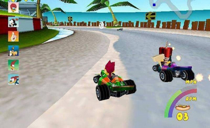 Скриншот из игры Woody Woodpecker Racing