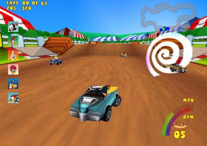 Скриншот из игры Woody Woodpecker Racing