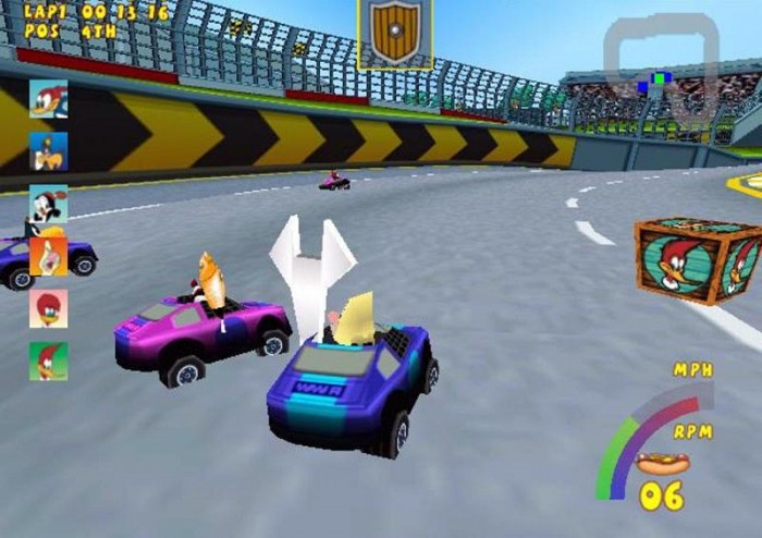 Скриншот из игры Woody Woodpecker Racing