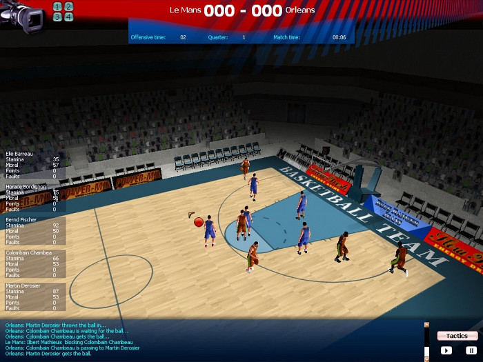 Скриншот из игры World Basketball Manager 2008