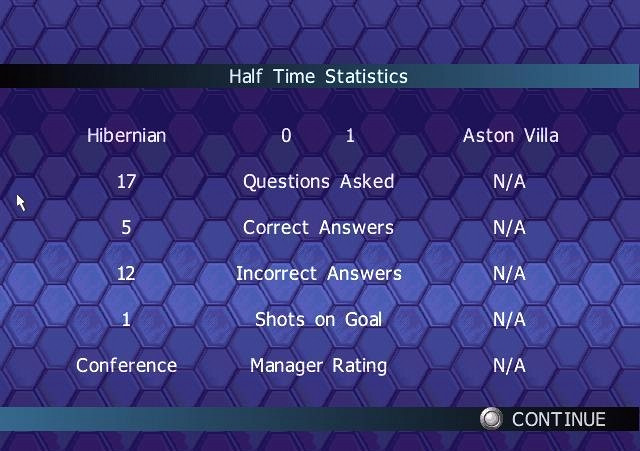 Скриншот из игры Championship Manager Quiz