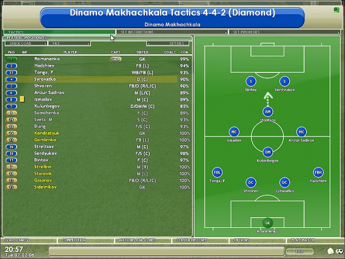 Скриншот из игры Championship Manager 2006