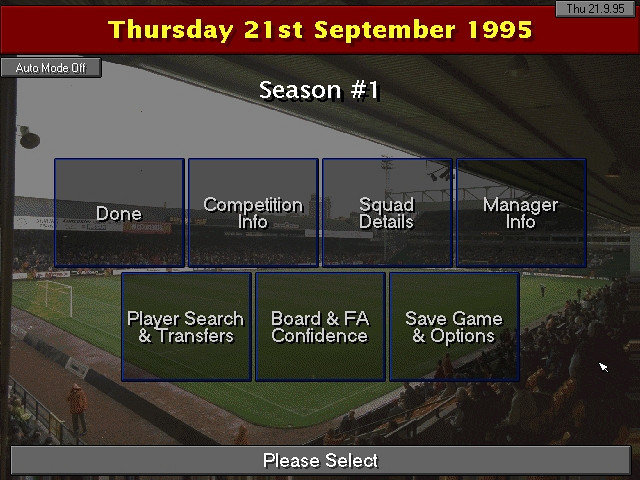 Скриншот из игры Championship Manager 2