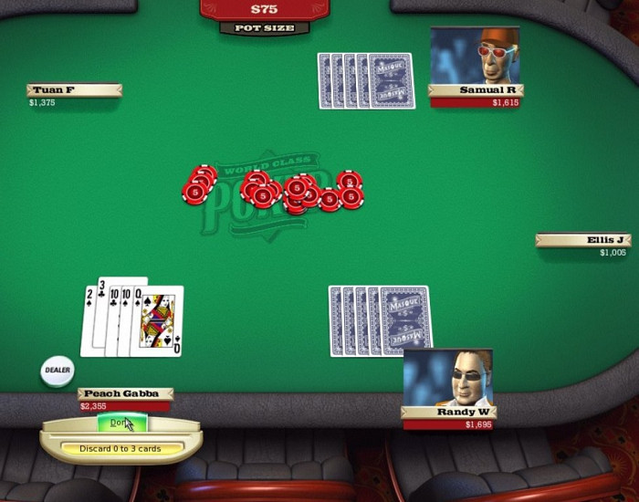Скриншот из игры World Class Poker with T.J. Cloutier
