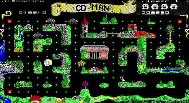 Скриншот из игры Cd-Man 2