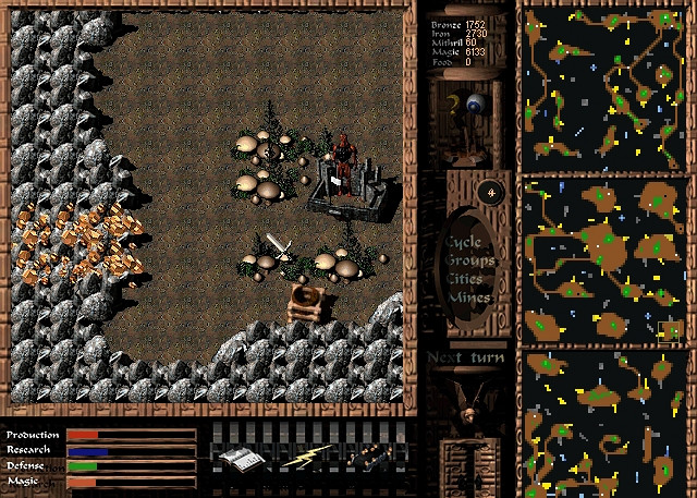 Скриншот из игры Cave Wars
