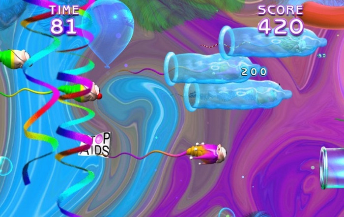 Скриншот из игры Catch the Sperm Unlimited
