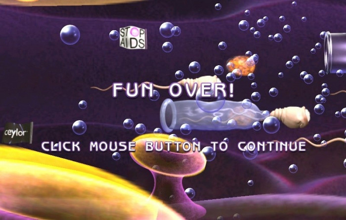 Скриншот из игры Catch the Sperm 2