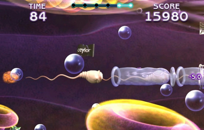 Скриншот из игры Catch the Sperm 2