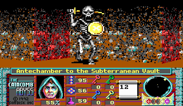 Скриншот из игры Catacomb Abyss 3-D, The
