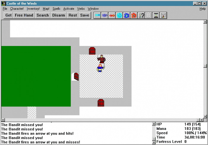 Скриншот из игры Castle of the Winds 2