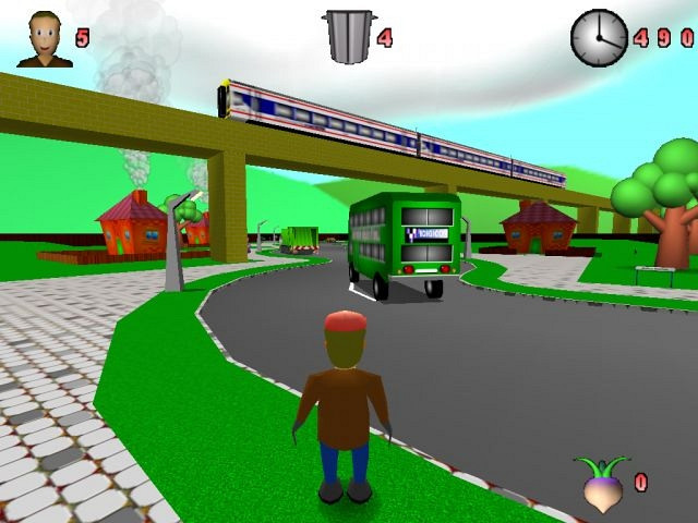 Скриншот из игры Binman