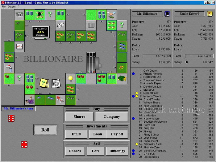 Скриншот из игры Billionaire