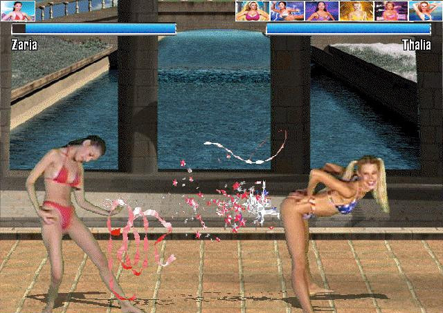 Скриншот из игры Bikini Karate Babes