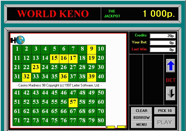 Скриншот из игры Casino Madness '98