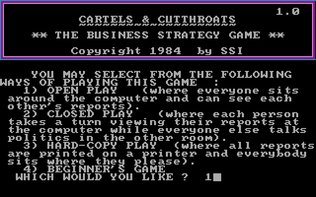Скриншот из игры Cartels and Cutthroats