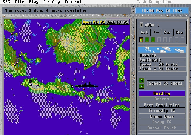 Скриншот из игры Carriers at War (1991)