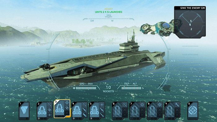 Скриншот из игры Carrier Command: Gaea Mission