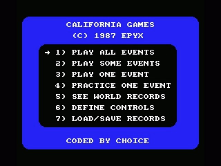 Скриншот из игры California Games