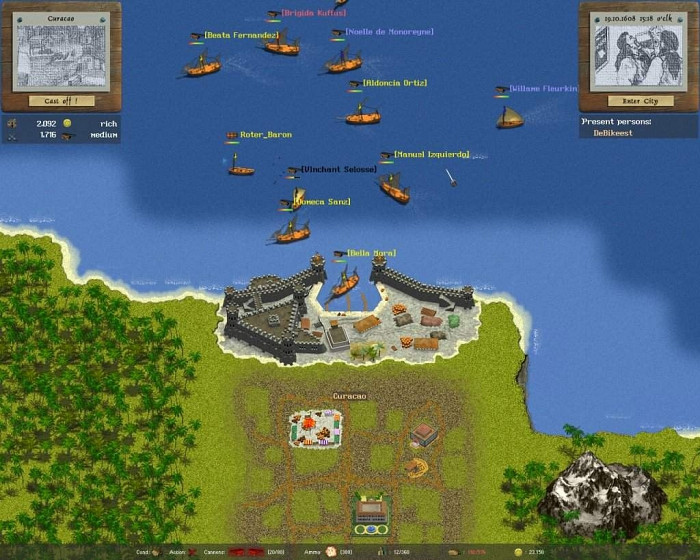 Скриншот из игры World of Pirates