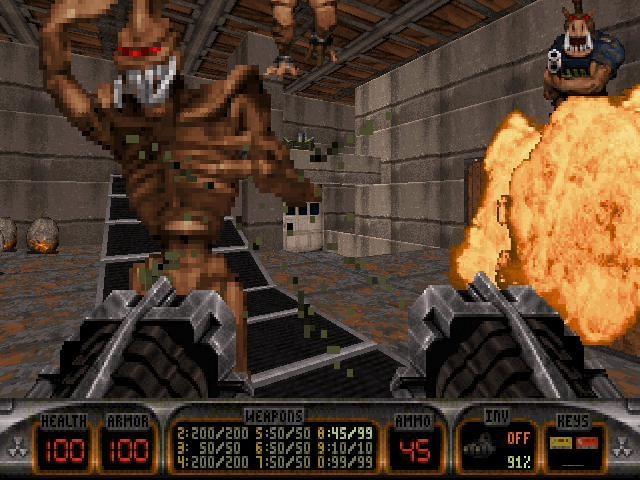 Скриншот из игры Duke Nukem 3D