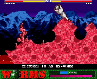 Скриншот из игры Worms