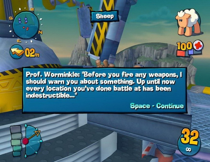 Скриншот из игры Worms 4: Mayhem