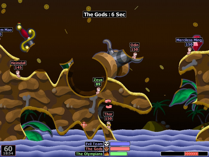 Скриншот из игры Worms World Party