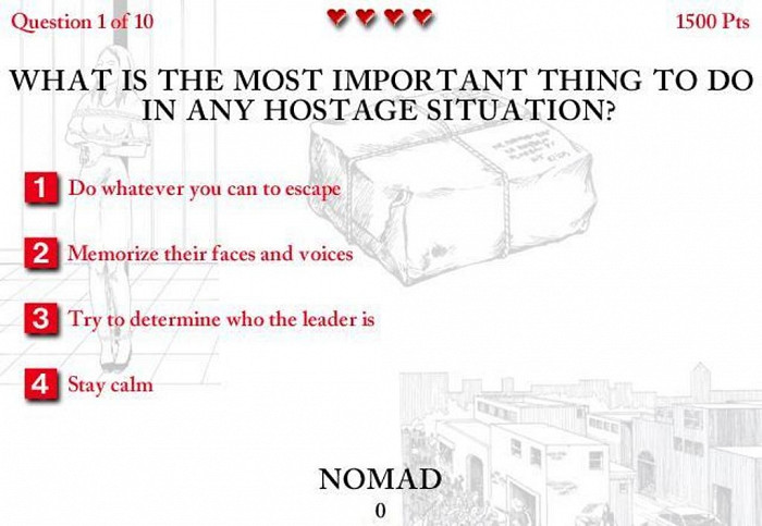 Скриншот из игры Worst-Case Scenario Survival Trivia Challenge, The