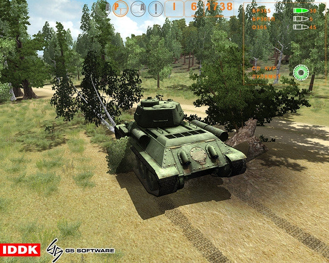 Скриншот из игры WWII Battle Tanks: T-34 vs. Tiger