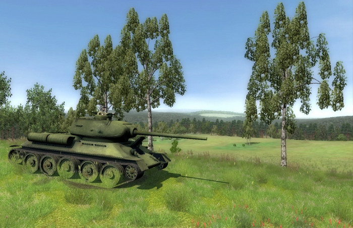 Скриншот из игры WWII Battle Tanks: T-34 vs. Tiger
