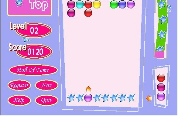 Скриншот из игры BubbleTop