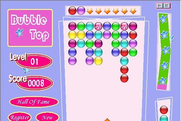 Скриншот из игры BubbleTop