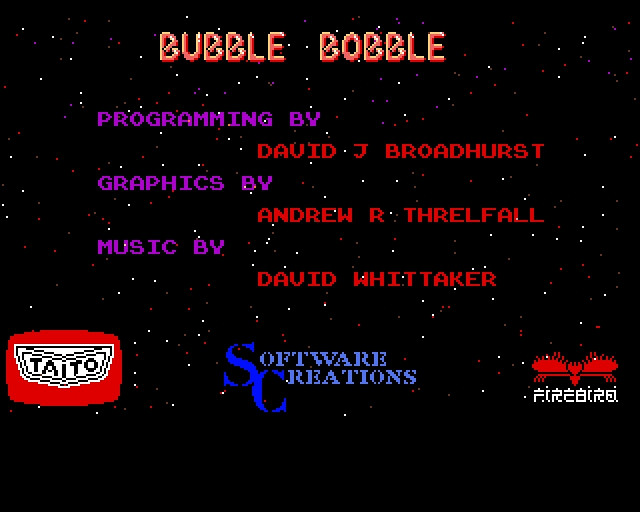 Скриншот из игры Bubble Bobble