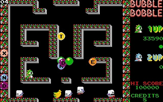 Скриншот из игры Bubble Bobble