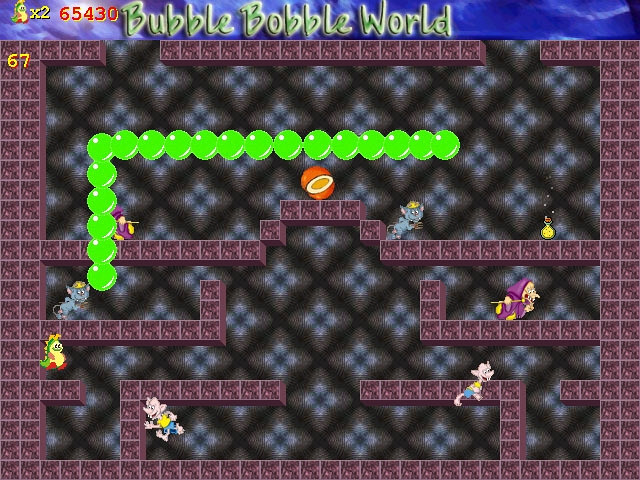 Скриншот из игры Bubble Bobble World