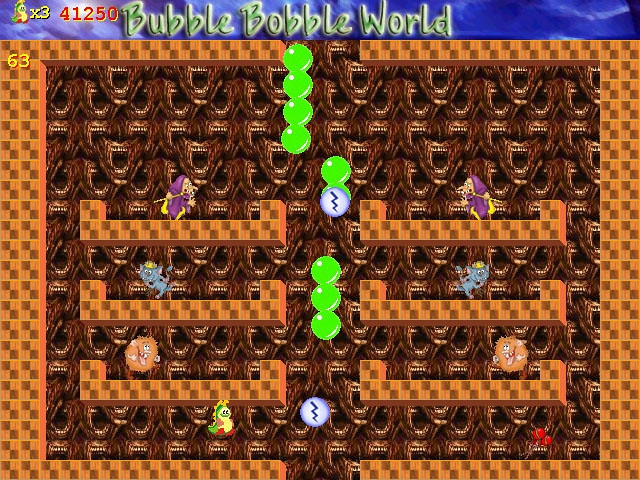 Скриншот из игры Bubble Bobble World