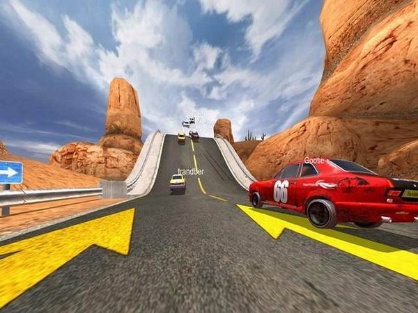 Скриншот из игры TrackMania