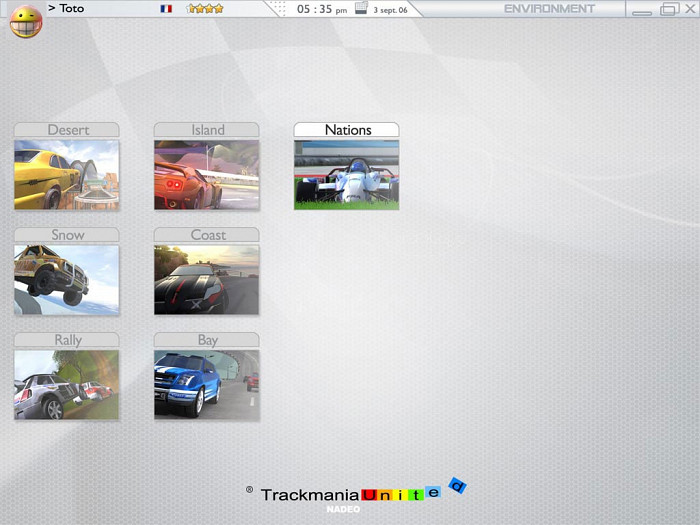 Скриншот из игры TrackMania United