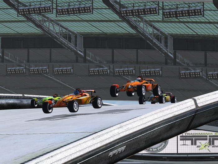 Скриншот из игры TrackMania Nations