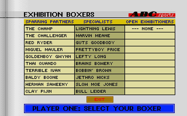 Скриншот из игры ABC's Wide World of Sport Boxing
