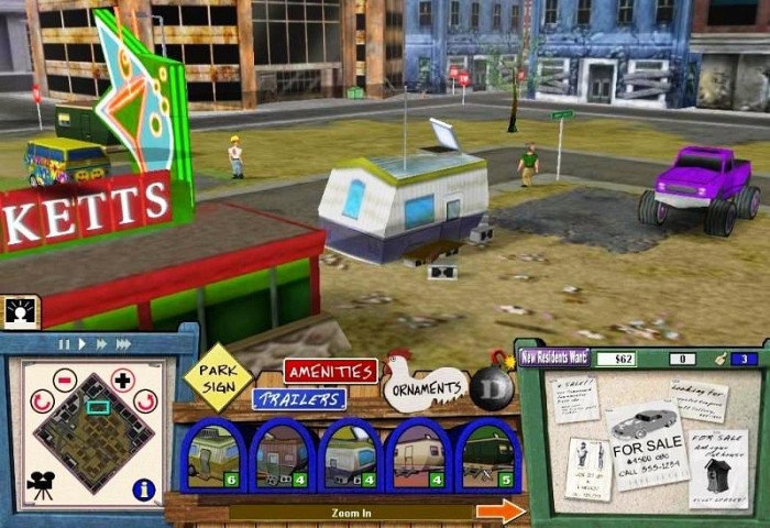 Скриншот из игры Trailer Park Tycoon