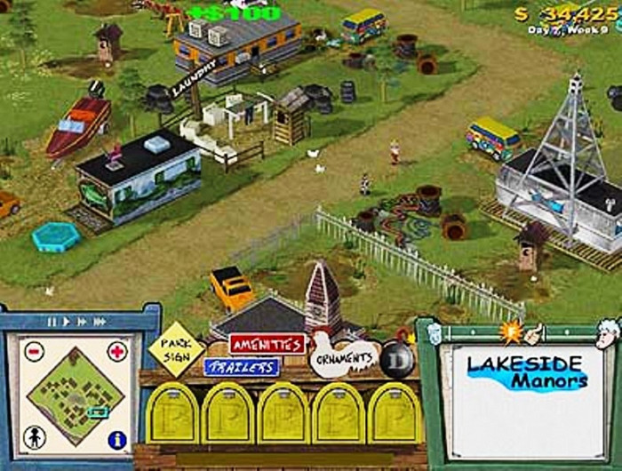 Скриншот из игры Trailer Park Tycoon