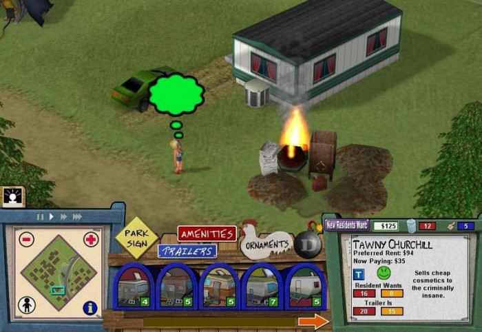 Скриншот из игры Trailer Park Tycoon