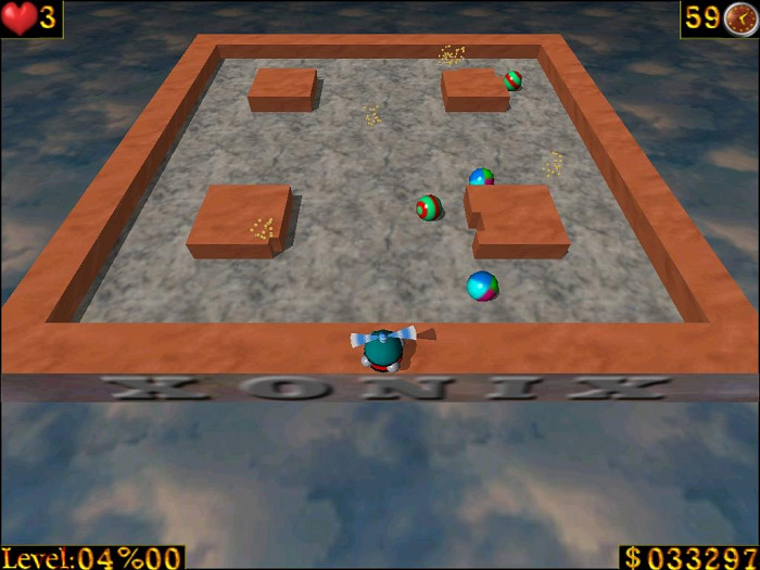 Скриншот из игры AirXonix