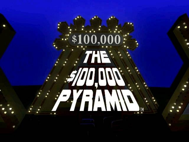 Trips show. Пирамида игра 2001. Пирамида гейм. $100,000 Pyramid (dos). The 1 000 000 Pyramid Nintendo Wii.