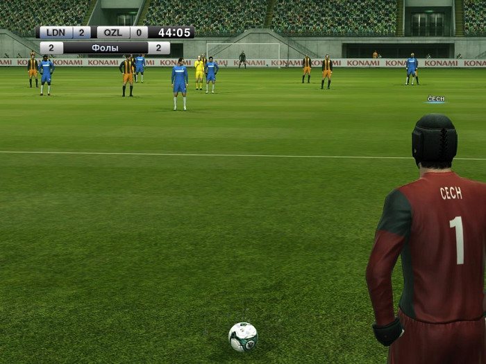 Скриншот из игры Pro Evolution Soccer 2011